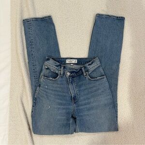 Abercrombie 90s straight ultra high rise curve love cross waist jean 24/00R